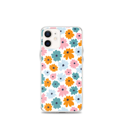 Multicoloured Flowers - Clear Case