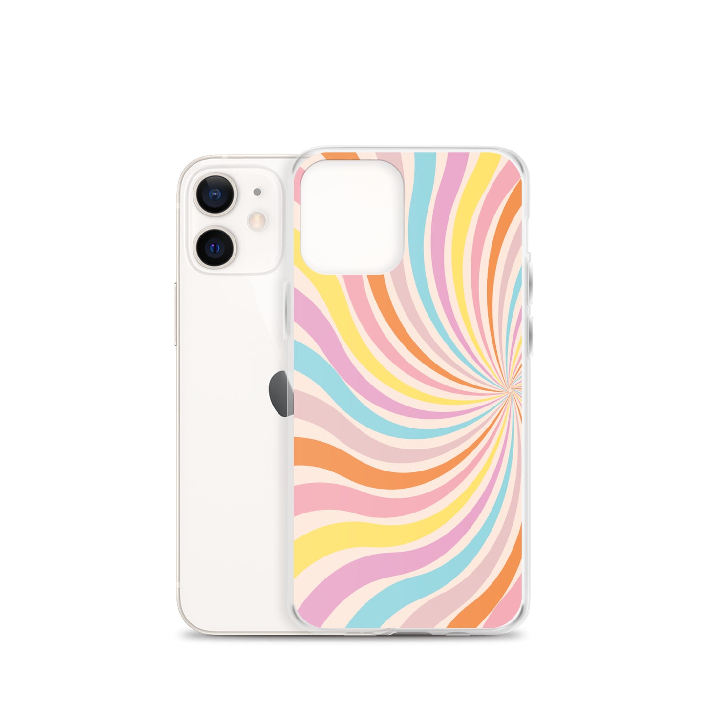 Rainbow Swirls - Clear Case