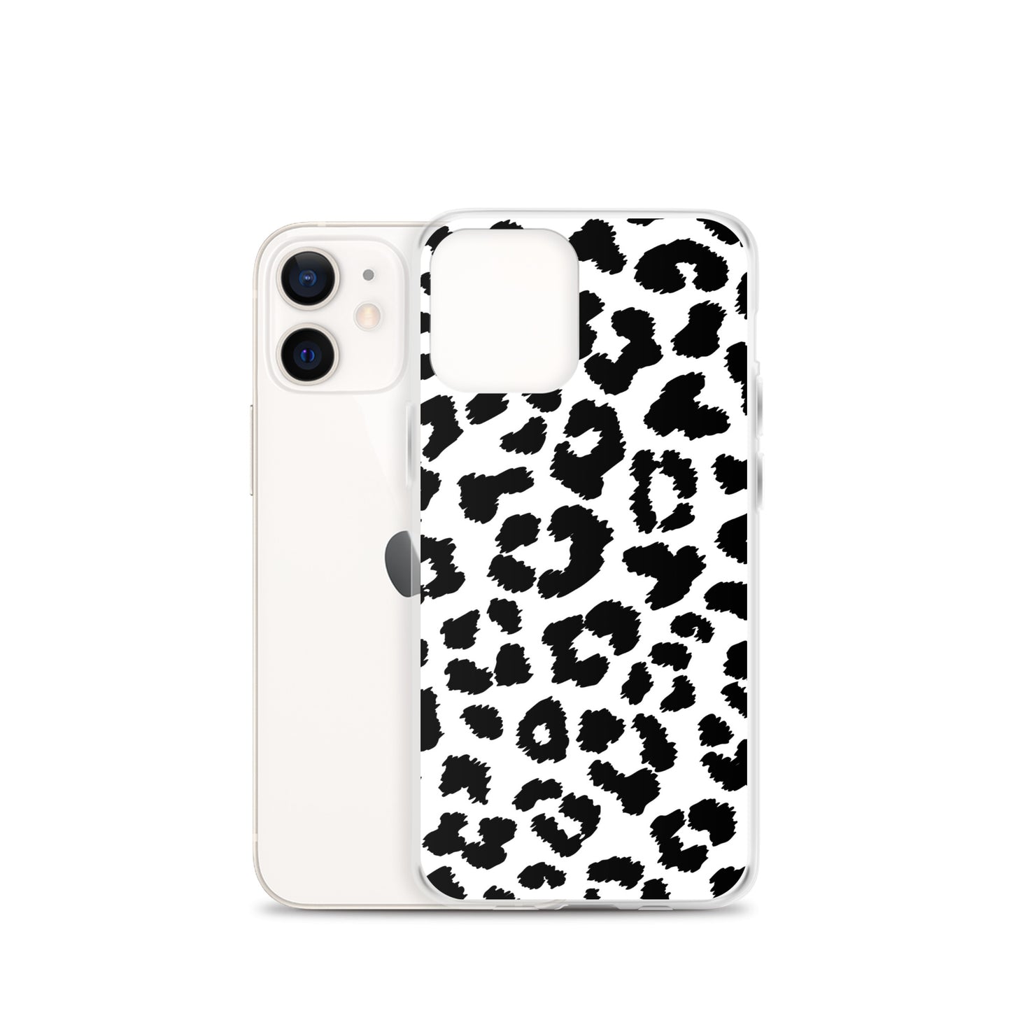 Black Leopard Print - Clear Case