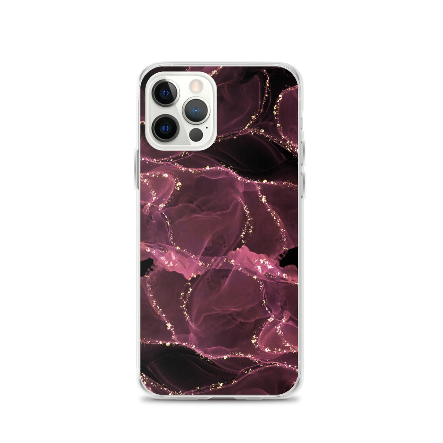 Pink Marble - Clear Case