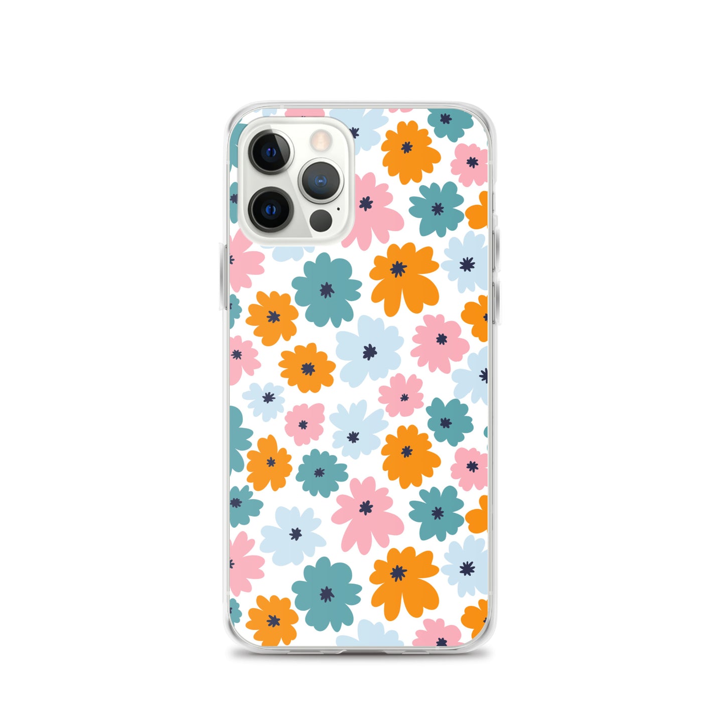 Multicoloured Flowers - Clear Case