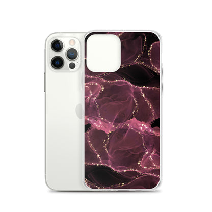 Pink Marble - Clear Case