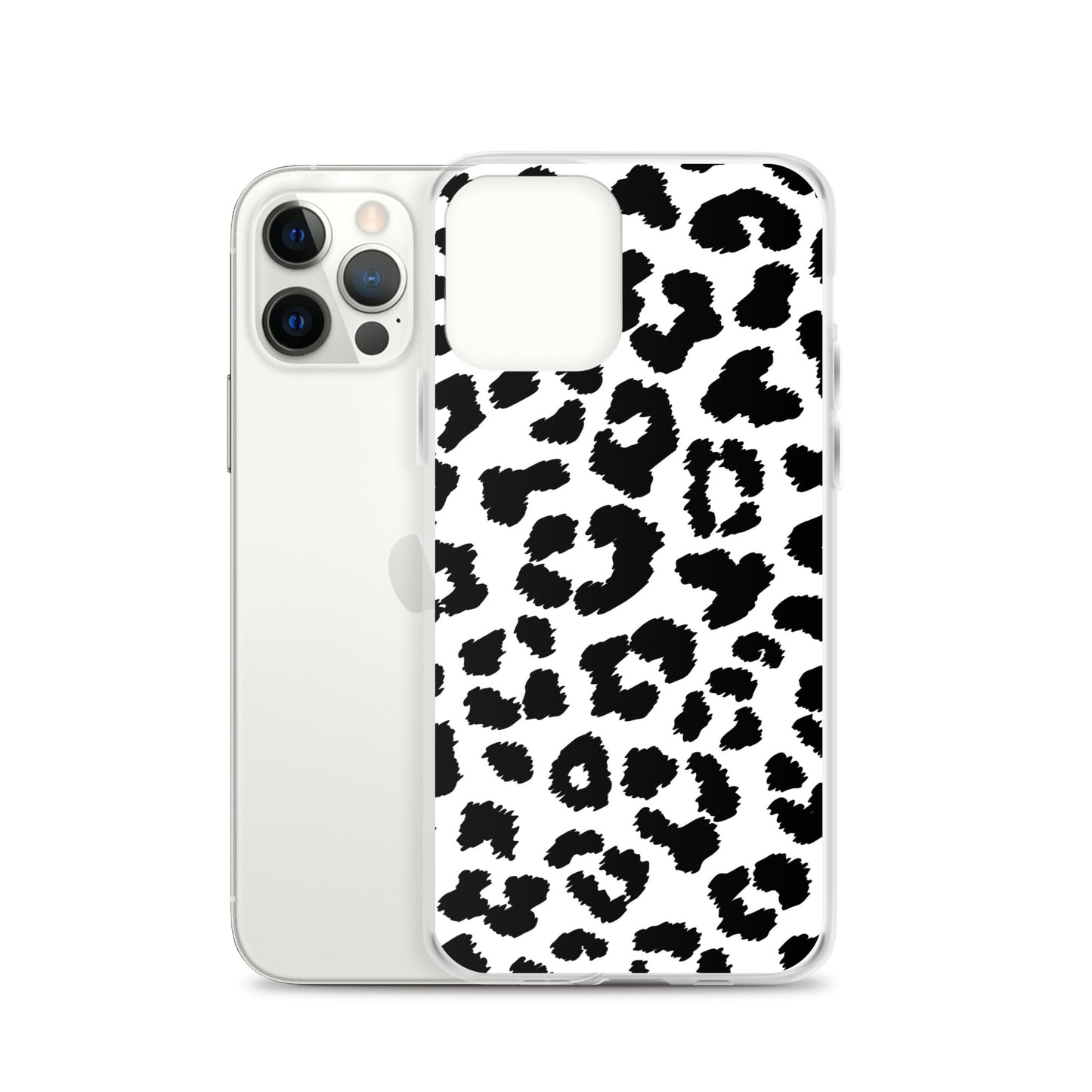 Black Leopard Print - Clear Case