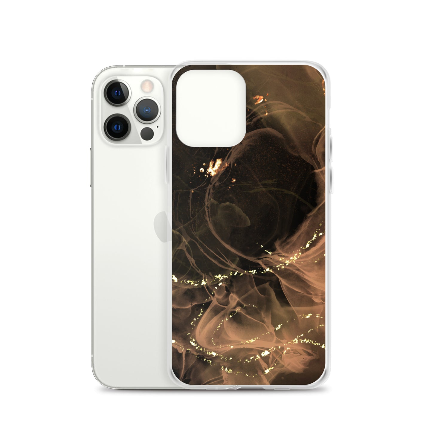 Gold Smoke Screen - Clear Case