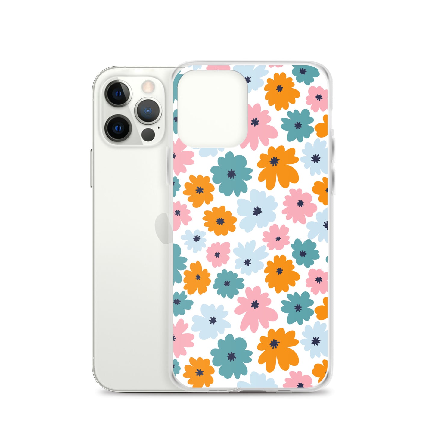 Multicoloured Flowers - Clear Case