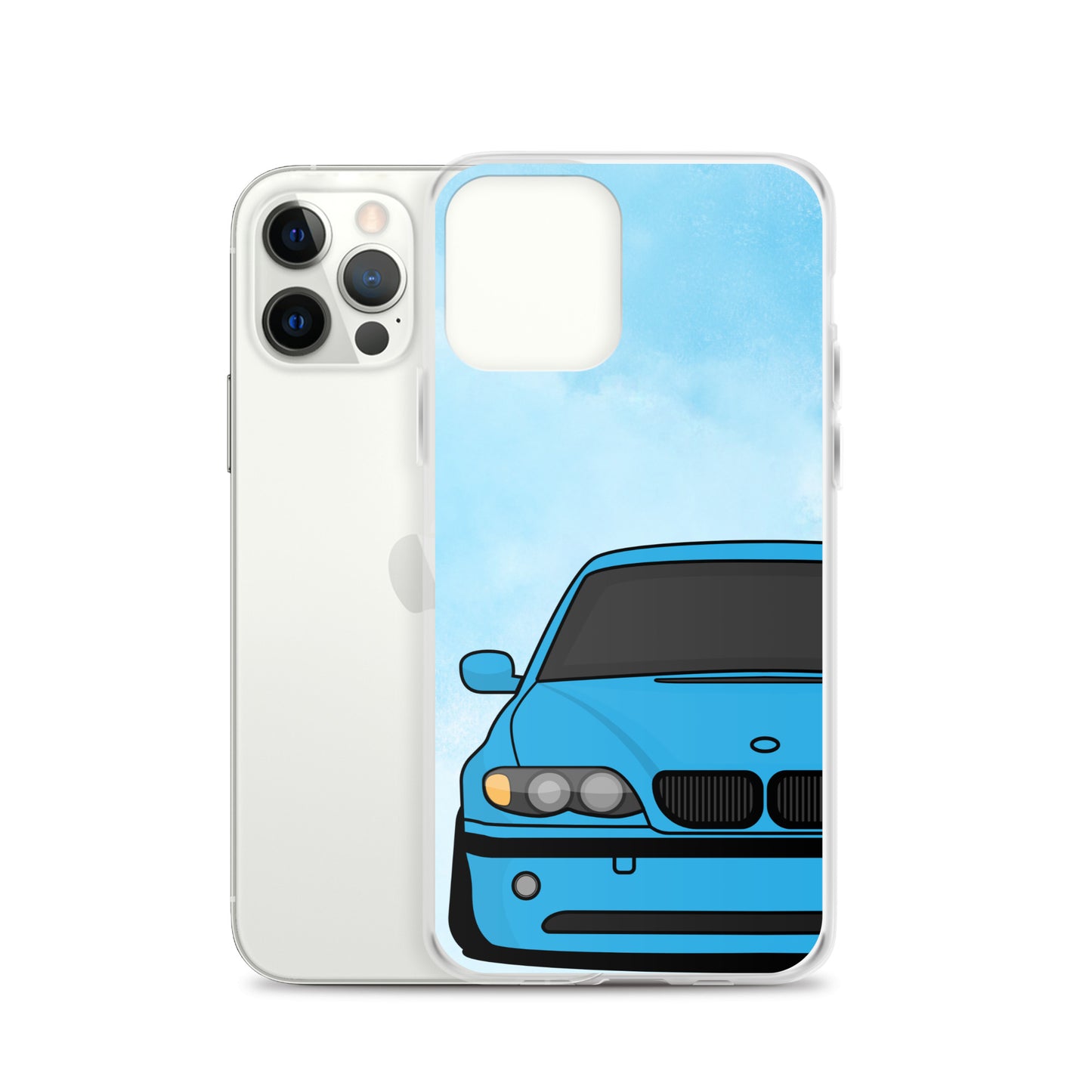 Blue Car - Clear Case