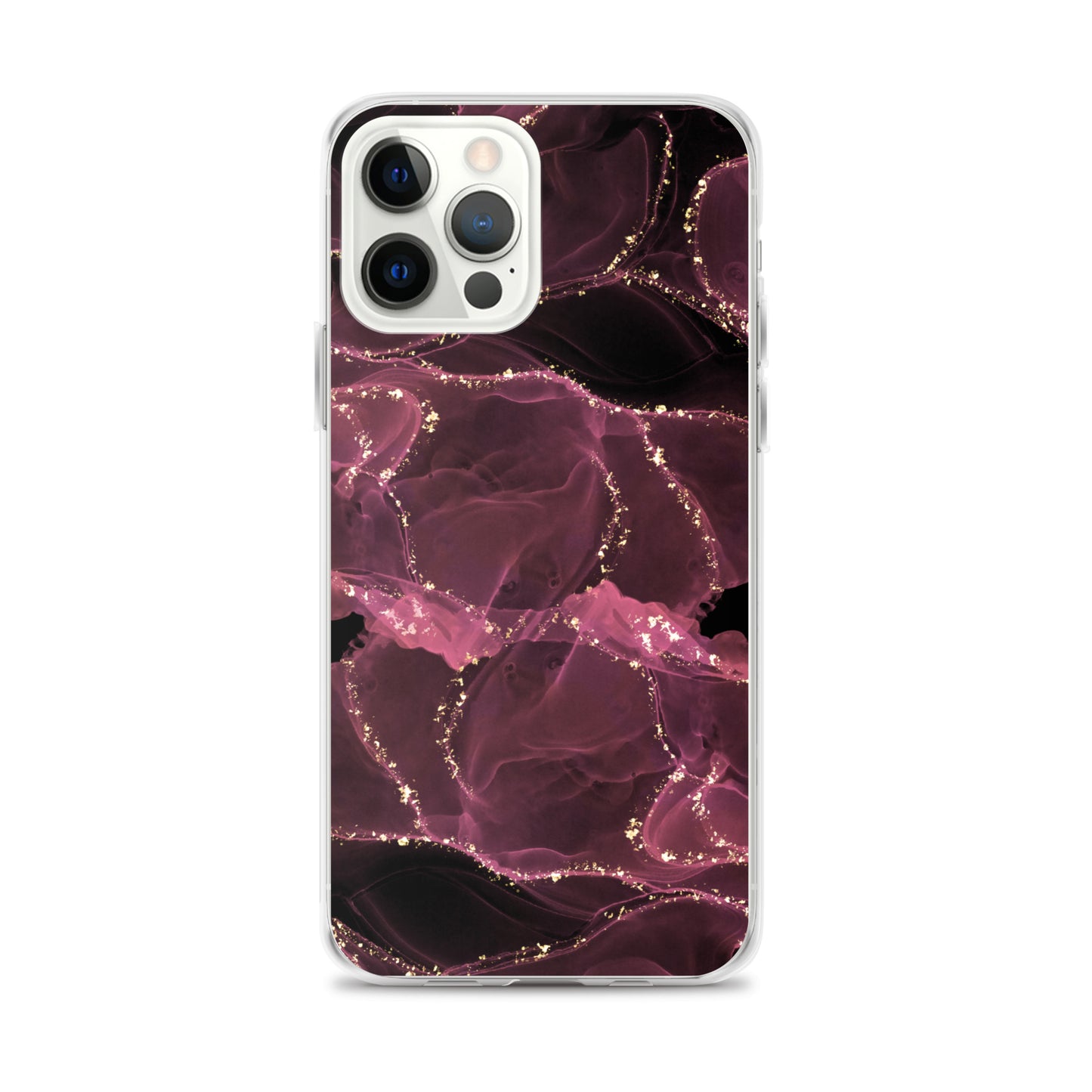 Pink Marble - Clear Case