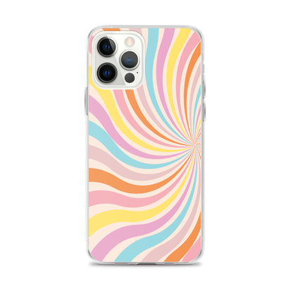 Rainbow Swirls - Clear Case