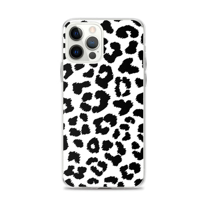 Black Leopard Print - Clear Case