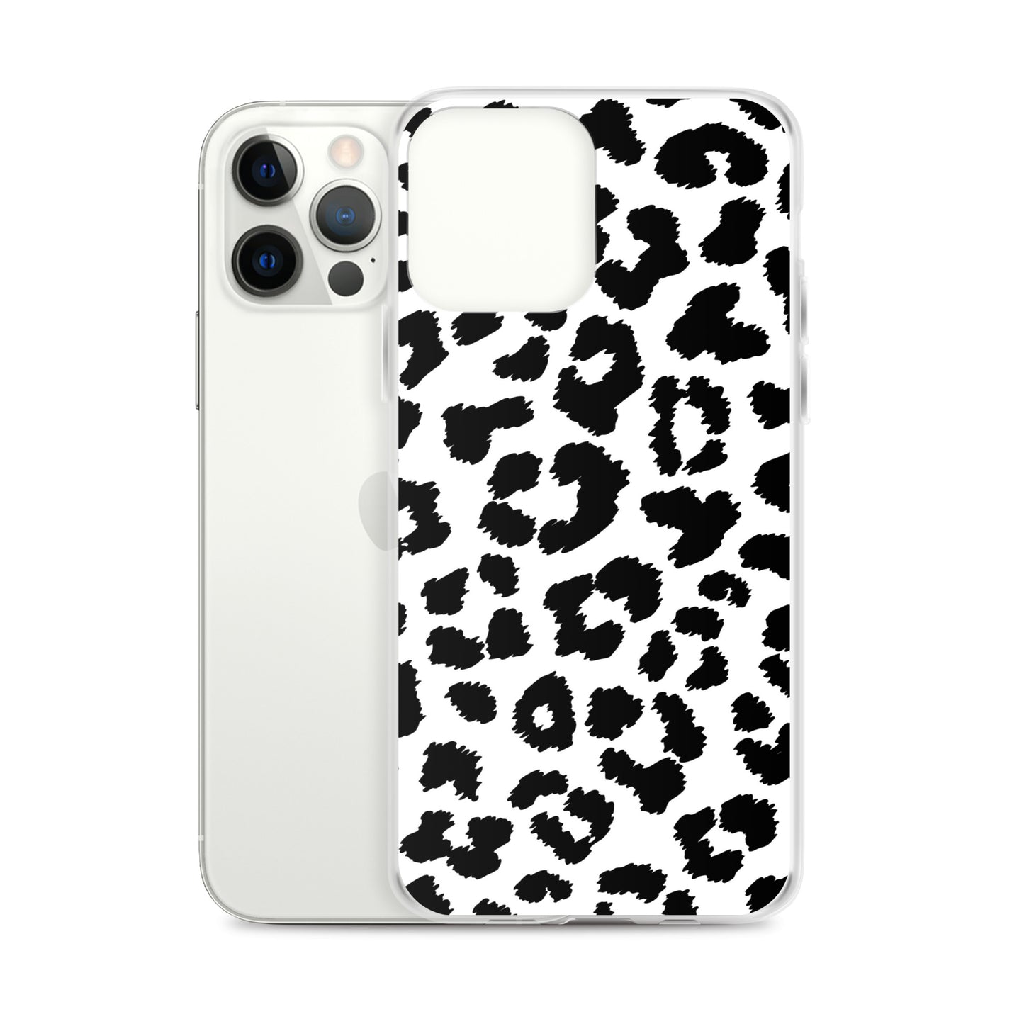 Black Leopard Print - Clear Case