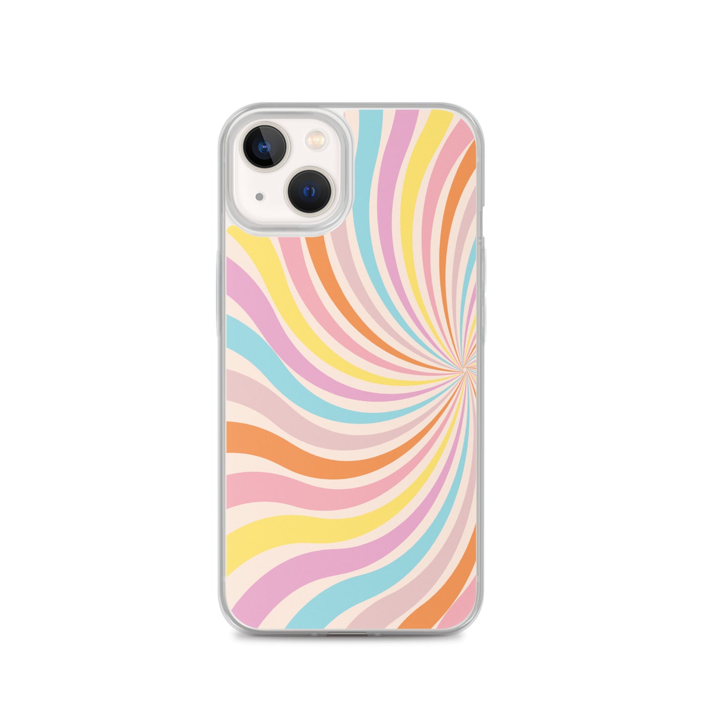 Rainbow Swirls - Clear Case