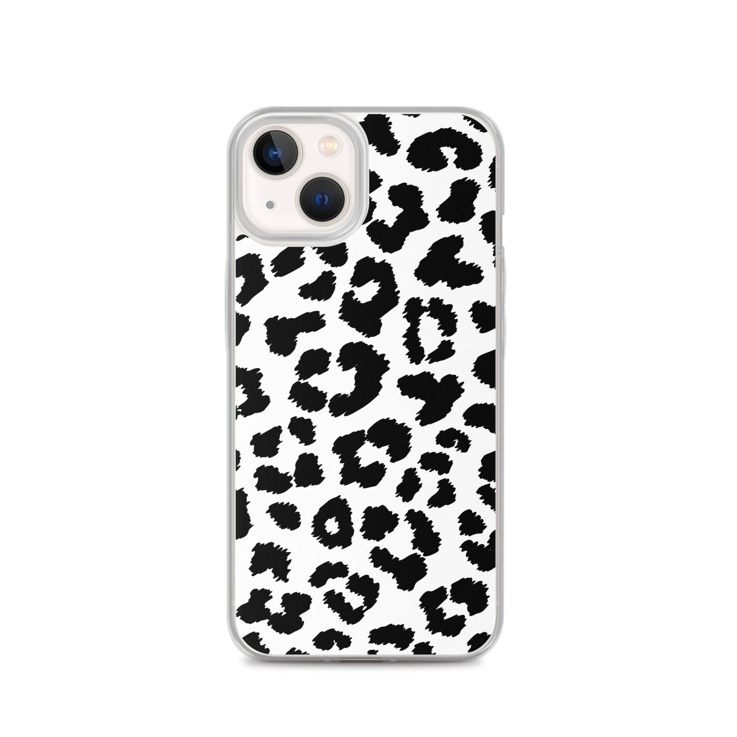 Black Leopard Print - Clear Case