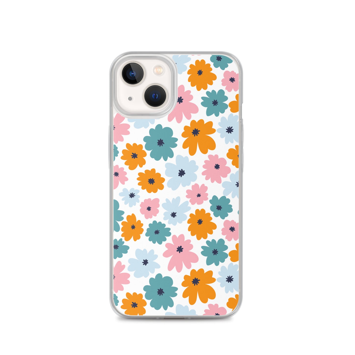 Multicoloured Flowers - Clear Case