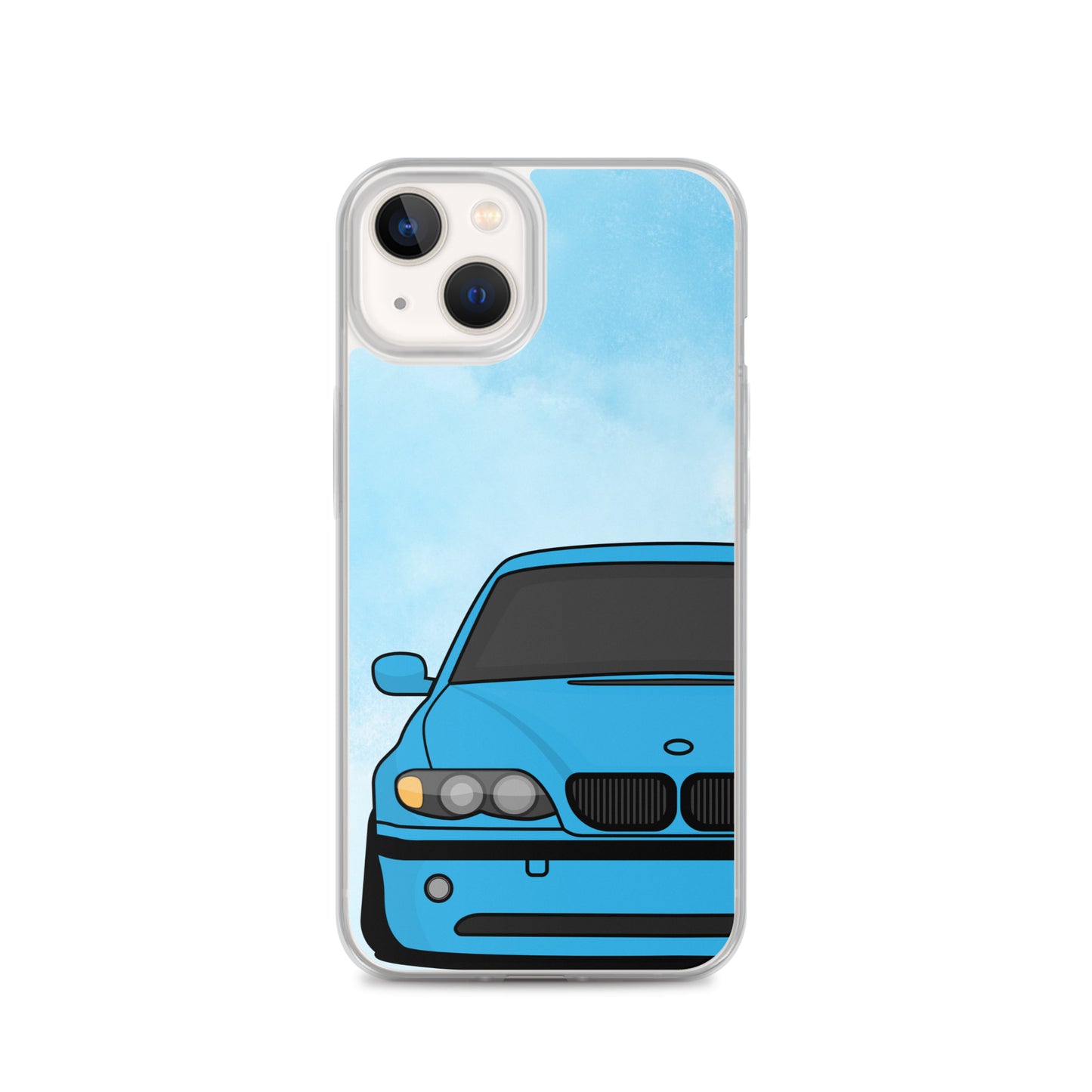 Blue Car - Clear Case