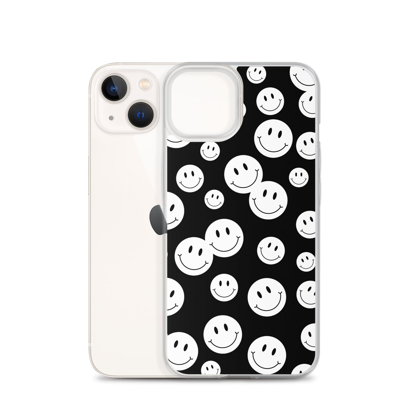 Black and White Smile - Clear Case