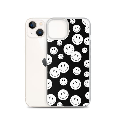 Black and White Smile - Clear Case