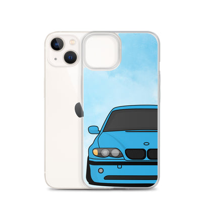 Blue Car - Clear Case