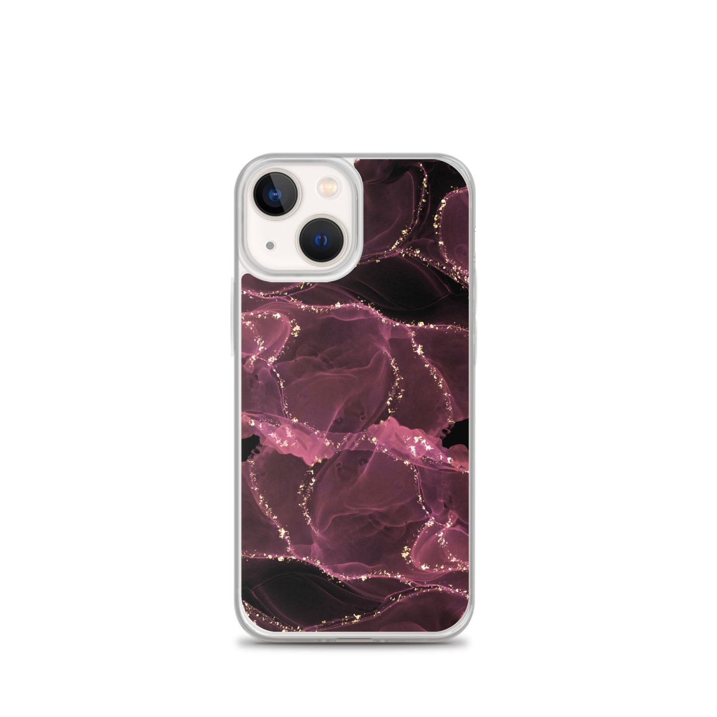 Pink Marble - Clear Case