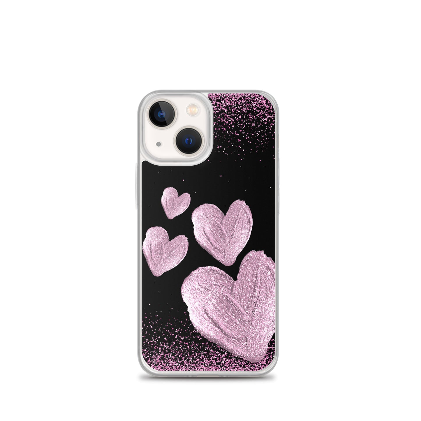 Pink Hearts - Clear Case