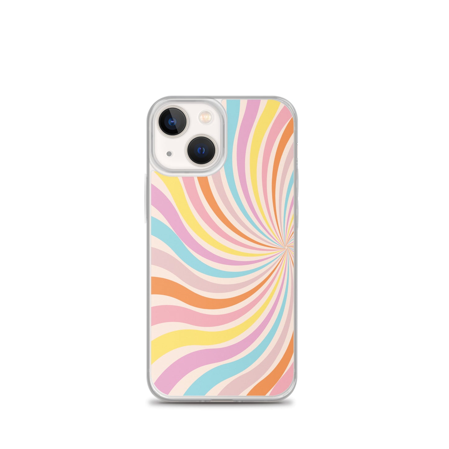 Rainbow Swirls - Clear Case