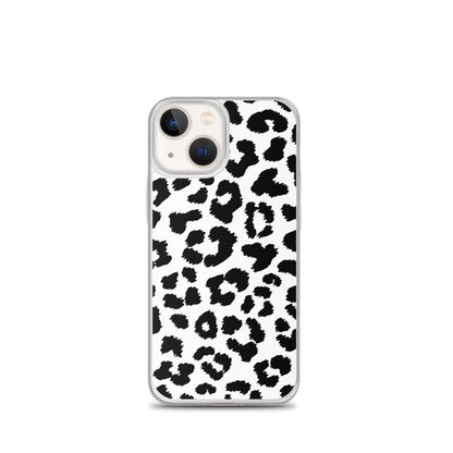 Black Leopard Print - Clear Case