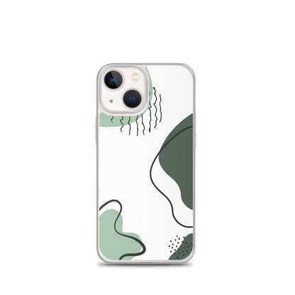 Green Abstract Shapes - Clear Case