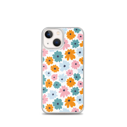 Multicoloured Flowers - Clear Case