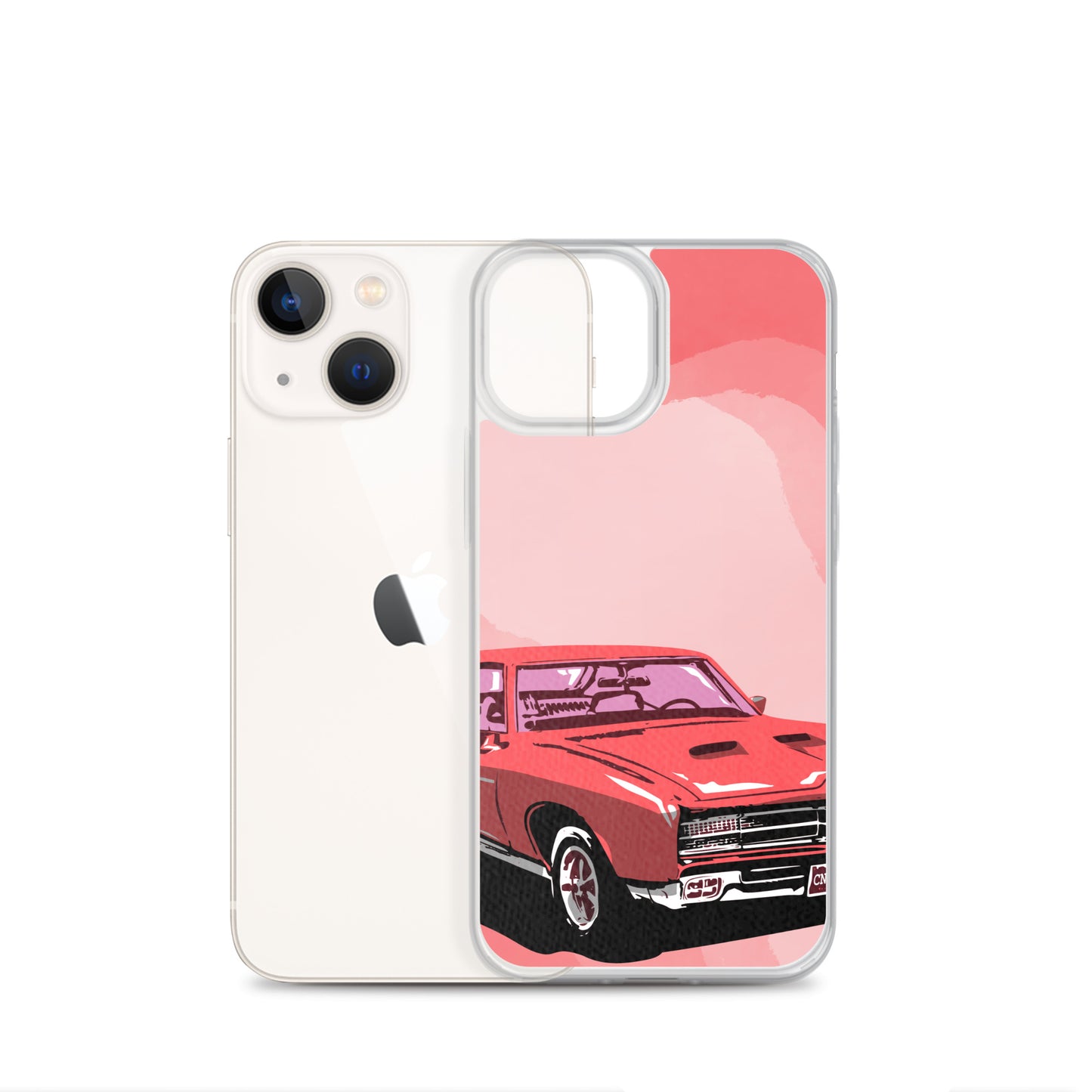 Pink Car - Clear Case