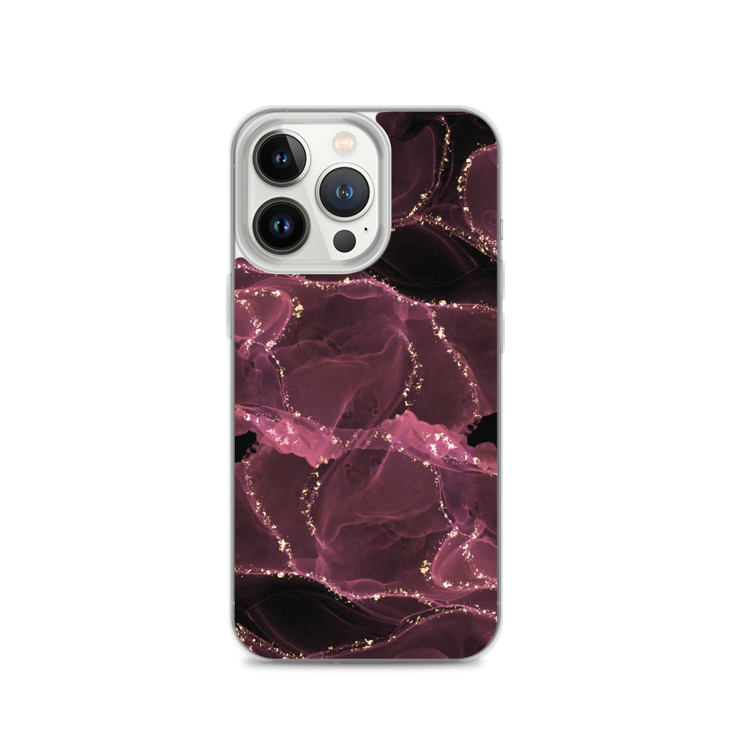 Pink Marble - Clear Case