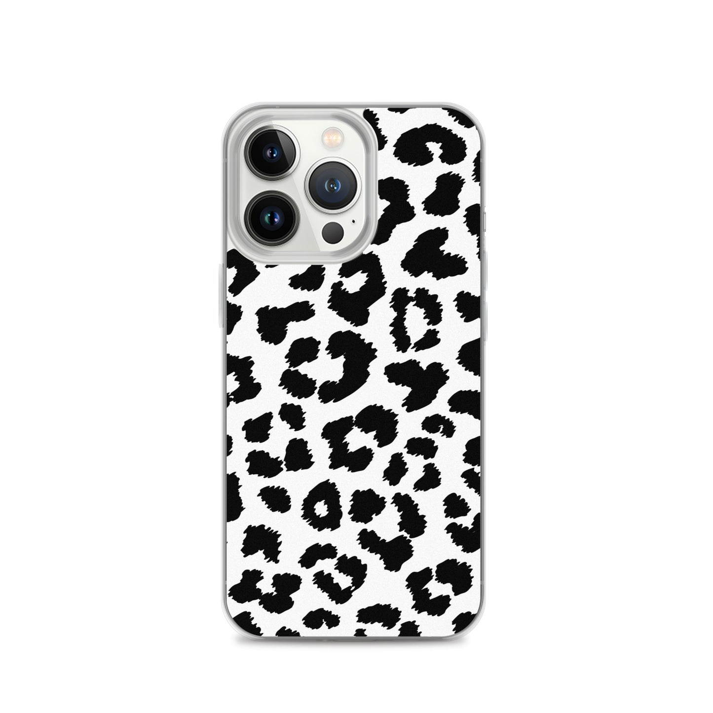 Black Leopard Print - Clear Case