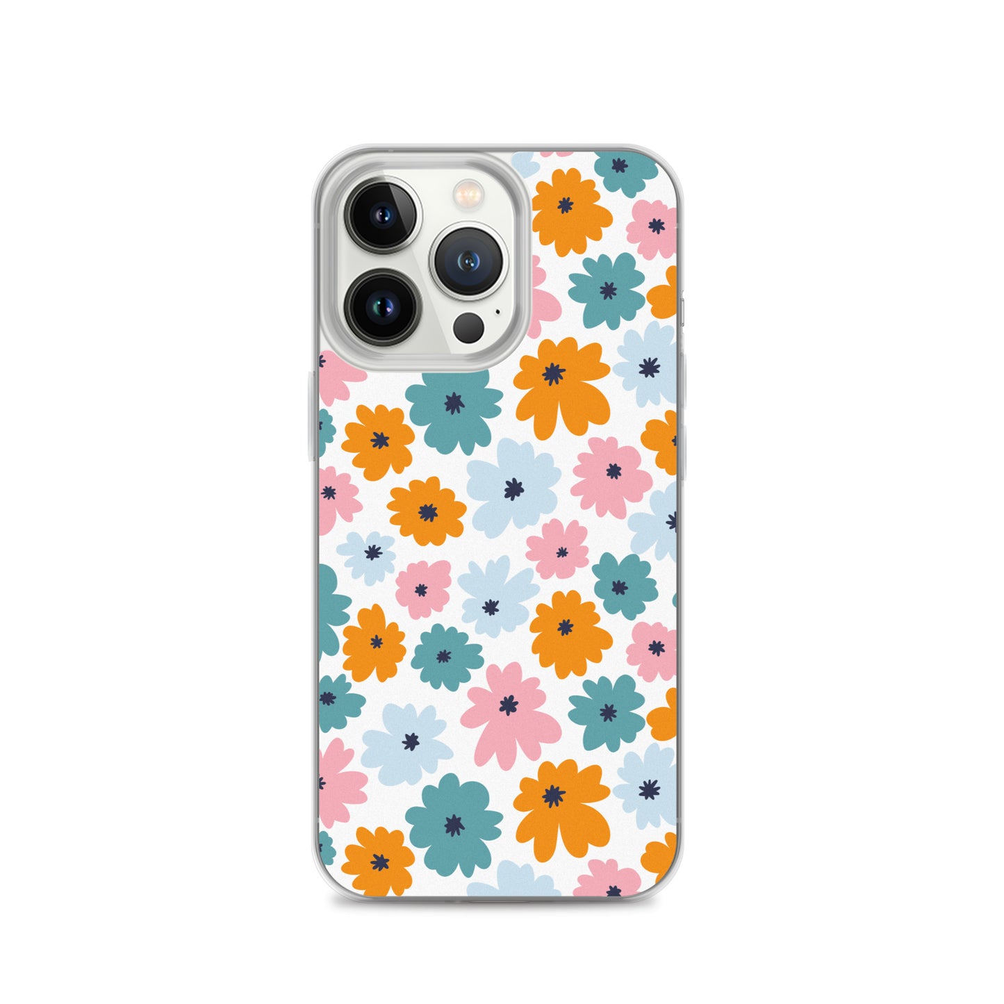 Multicoloured Flowers - Clear Case