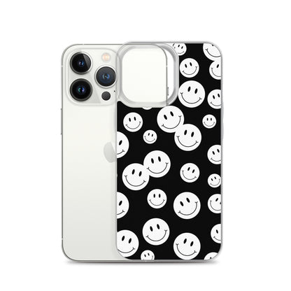 Black and White Smile - Clear Case