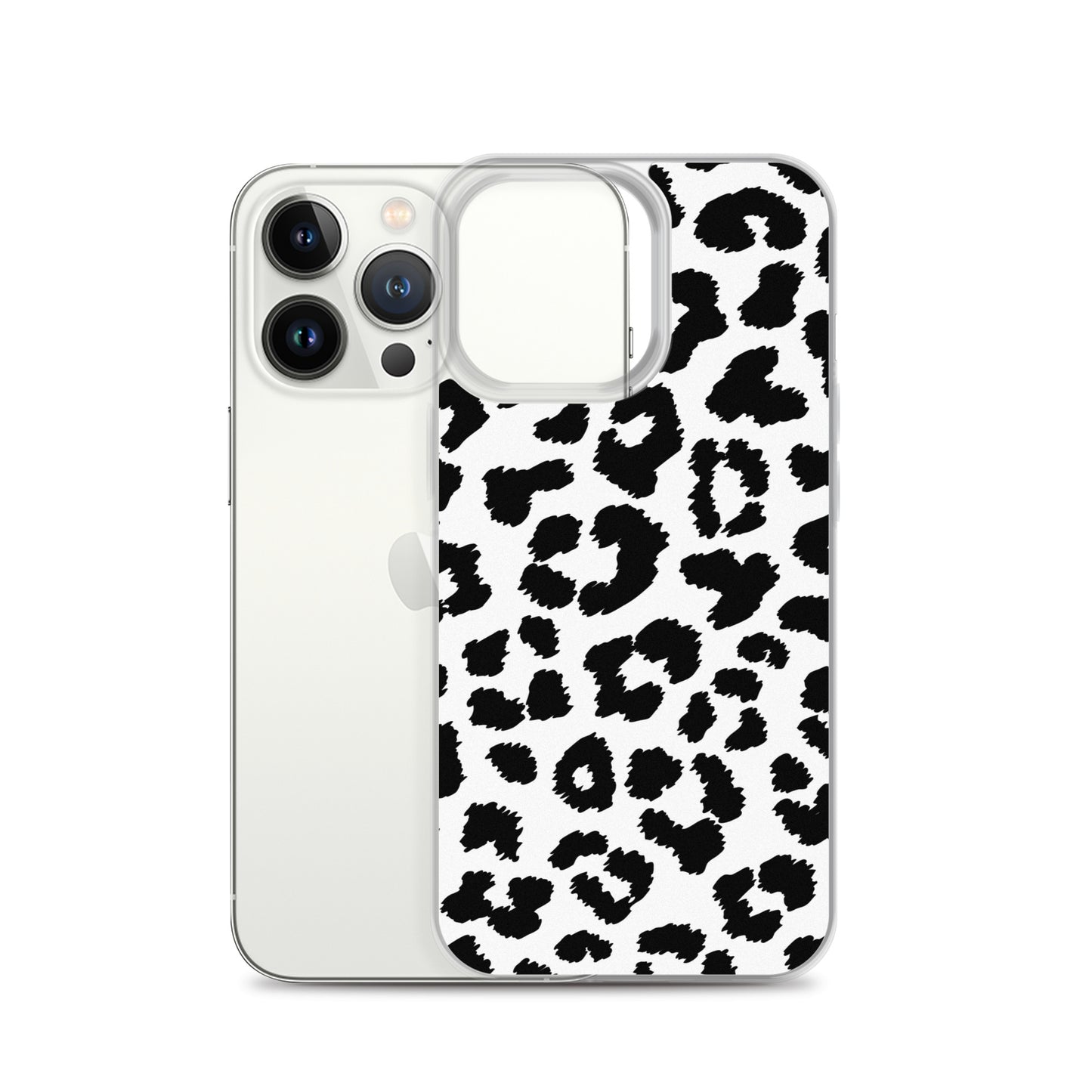 Black Leopard Print - Clear Case