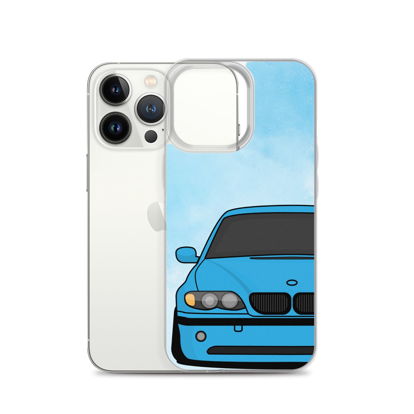 Blue Car - Clear Case