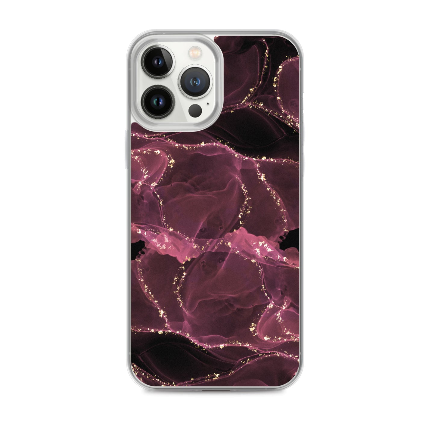 Pink Marble - Clear Case