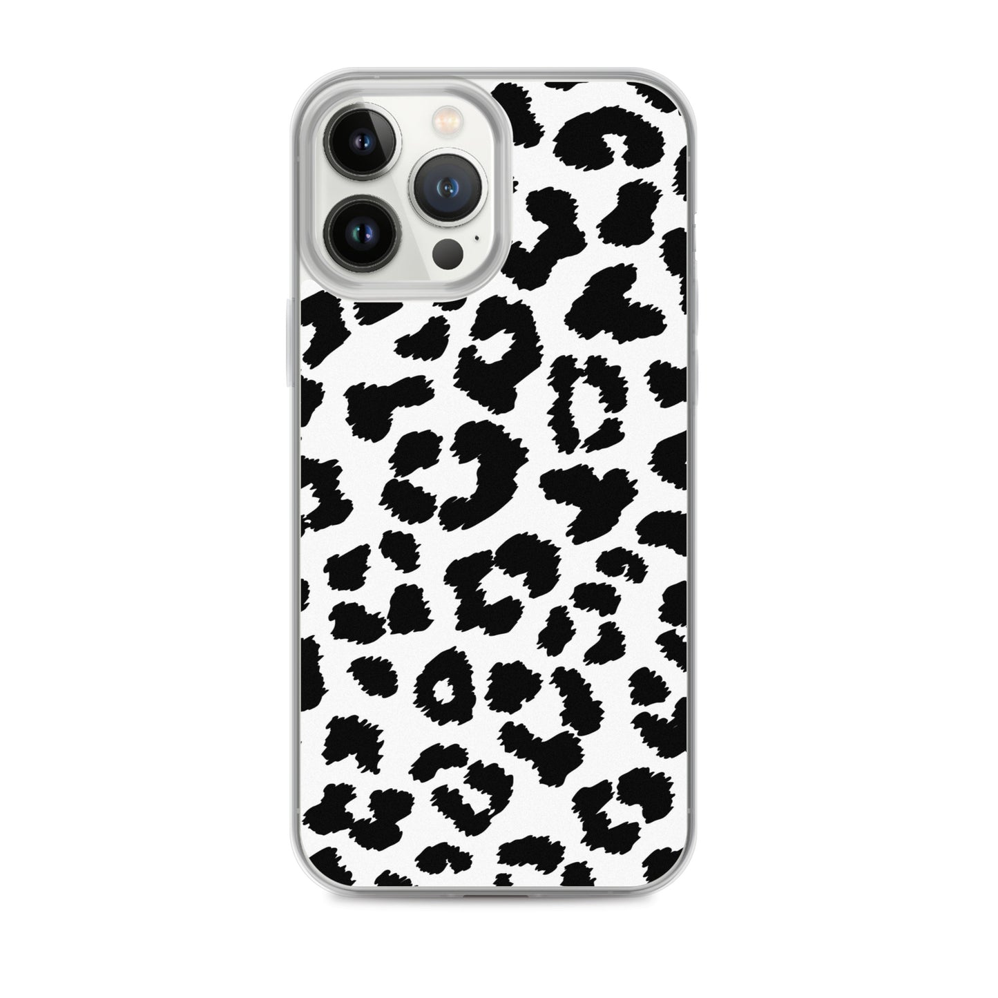 Black Leopard Print - Clear Case