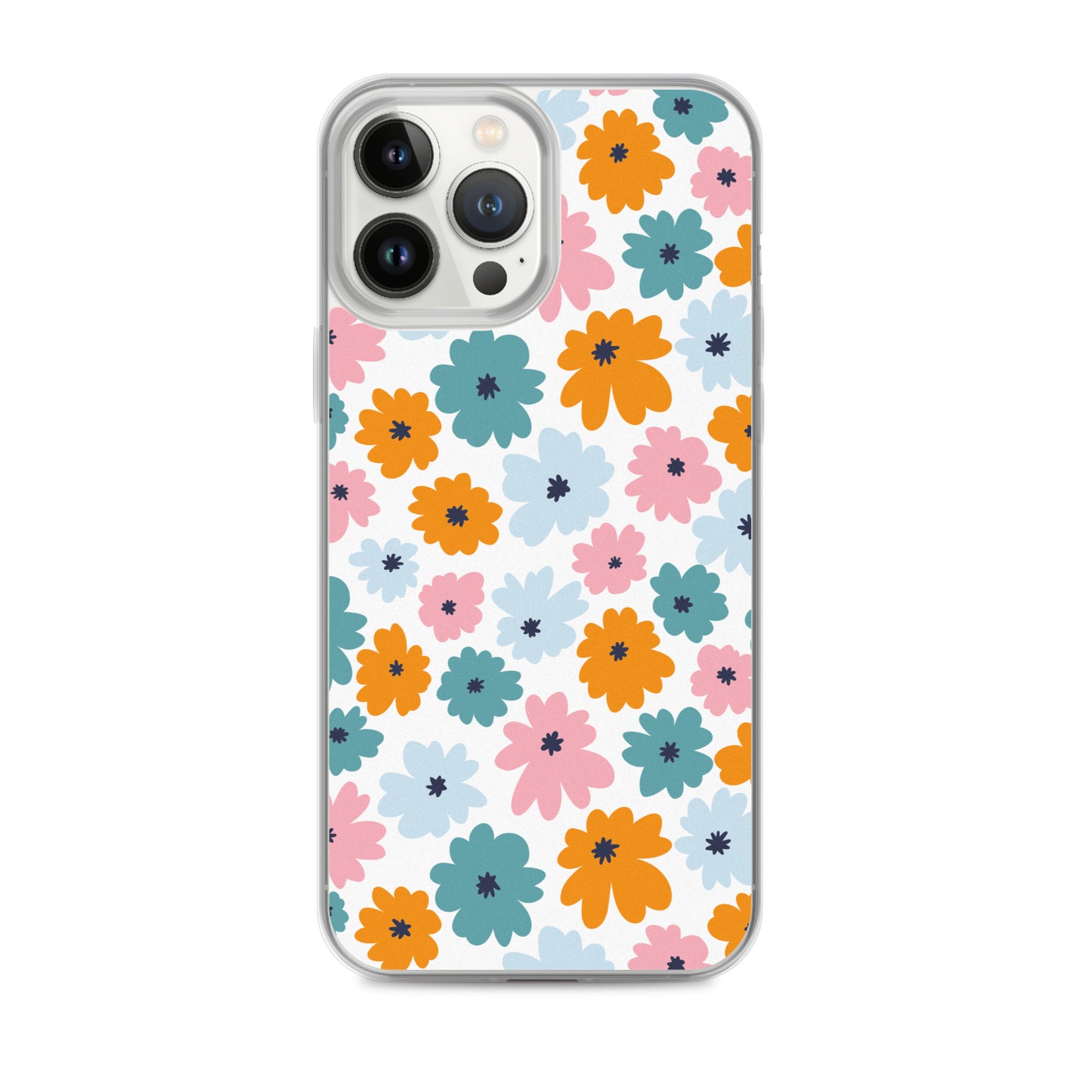 Multicoloured Flowers - Clear Case