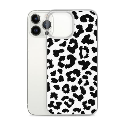 Black Leopard Print - Clear Case