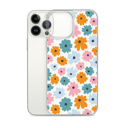 Multicoloured Flowers - Clear Case