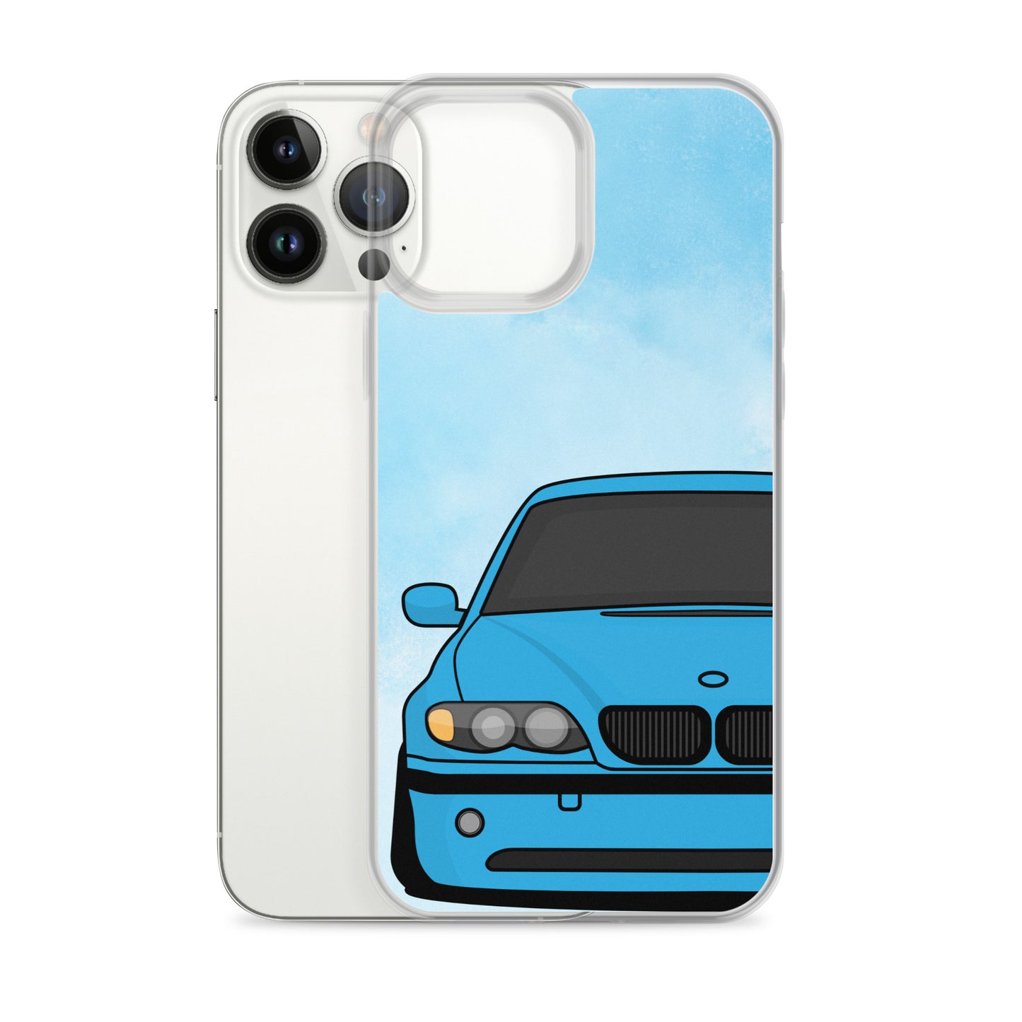 Blue Car - Clear Case