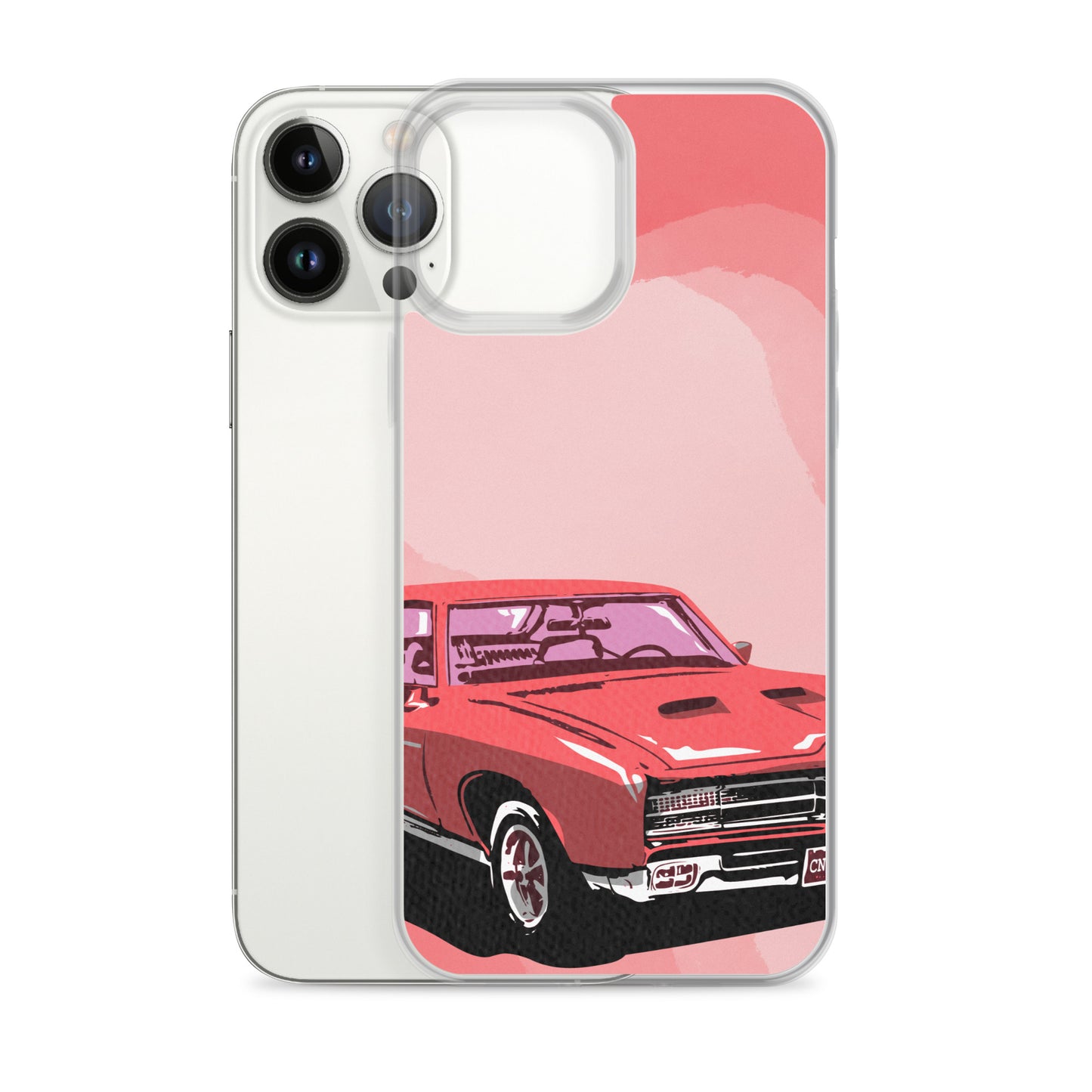 Pink Car - Clear Case