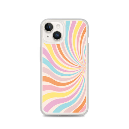 Rainbow Swirls - Clear Case