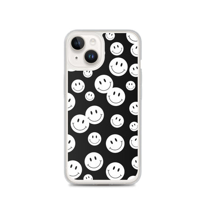 Black and White Smile - Clear Case