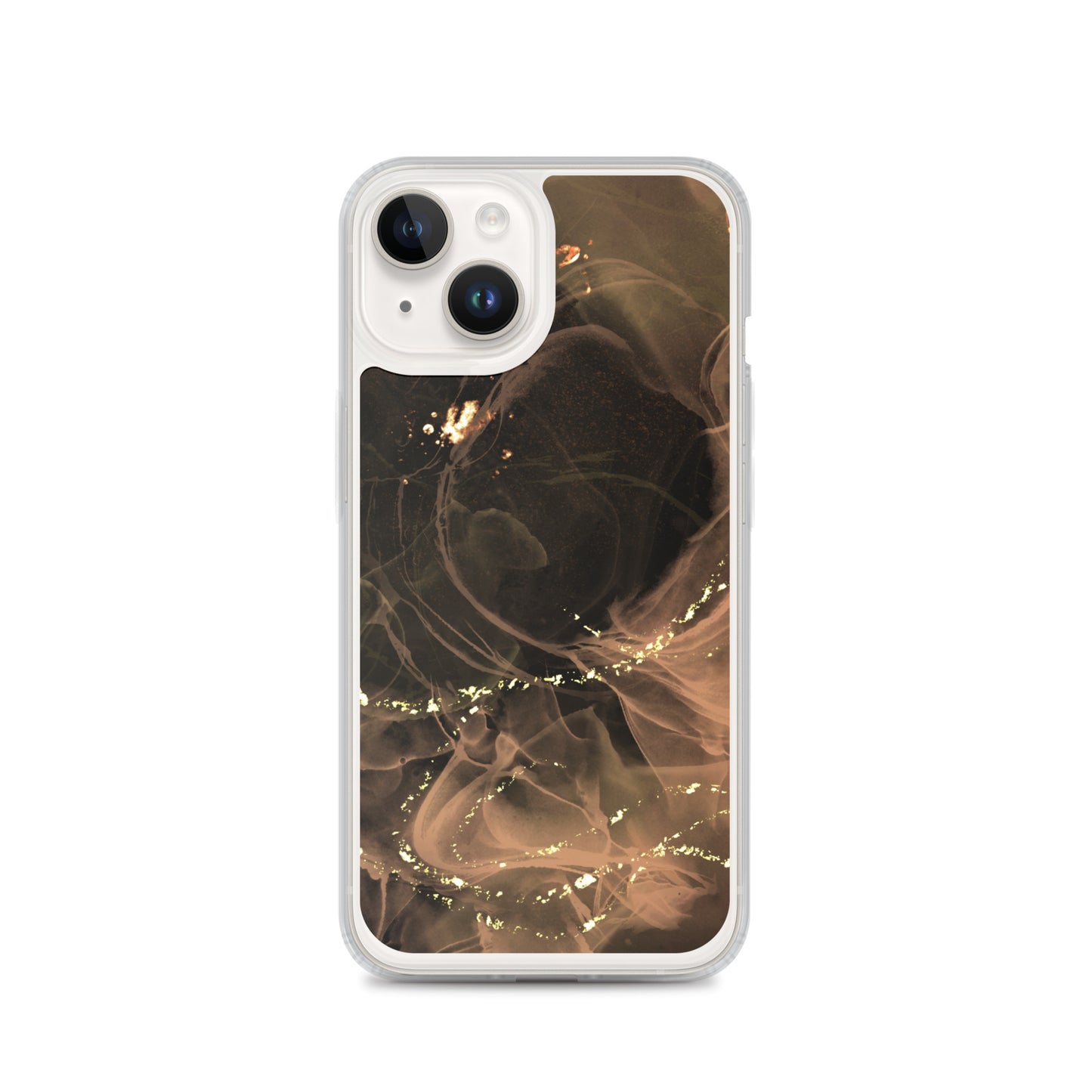 Gold Smoke Screen - Clear Case