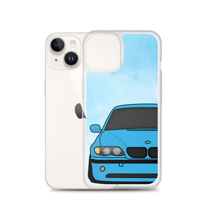 Blue Car - Clear Case