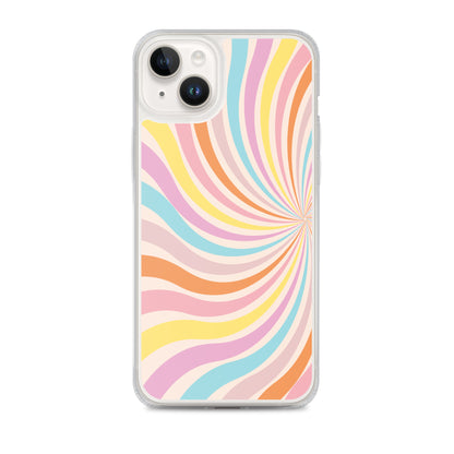 Rainbow Swirls - Clear Case