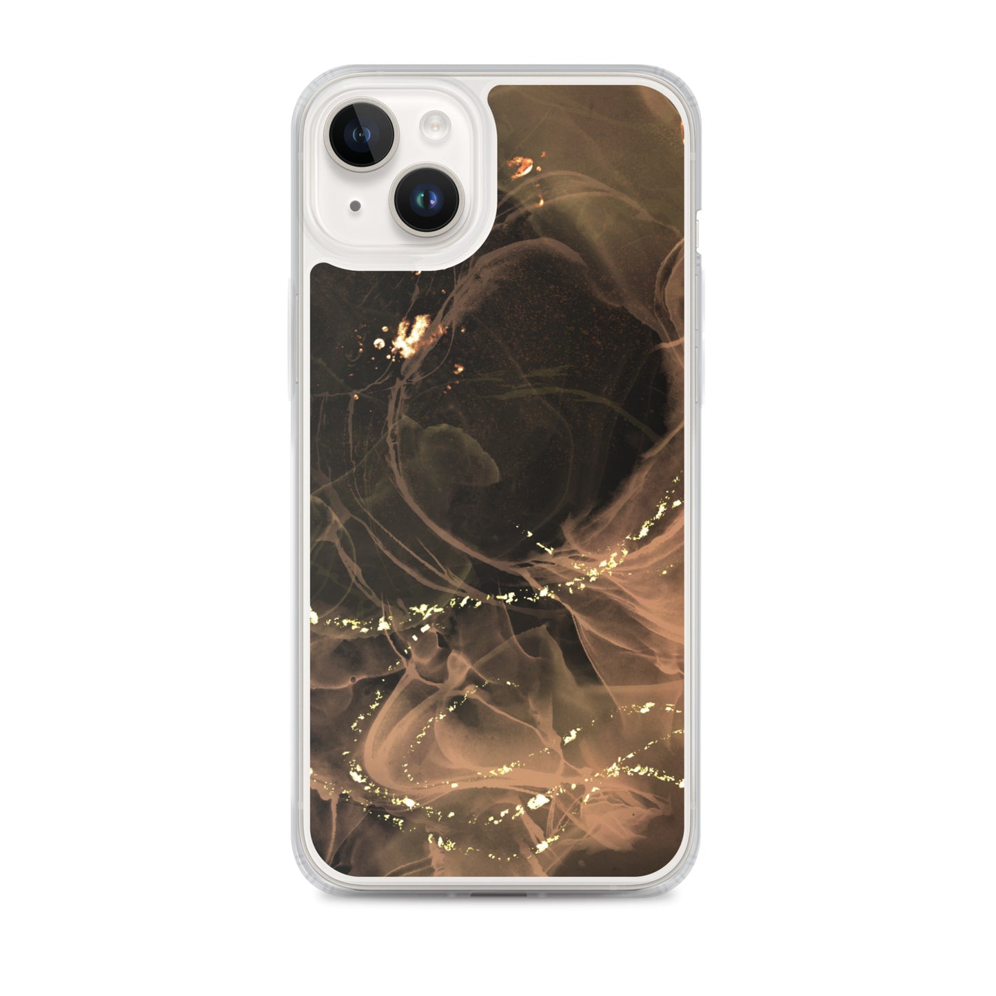 Gold Smoke Screen - Clear Case