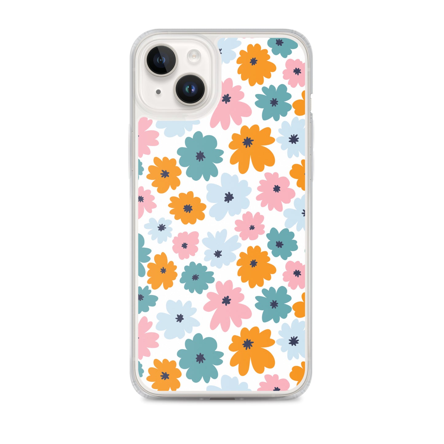 Multicoloured Flowers - Clear Case