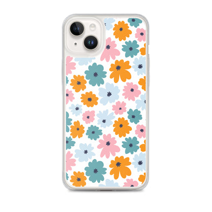 Multicoloured Flowers - Clear Case