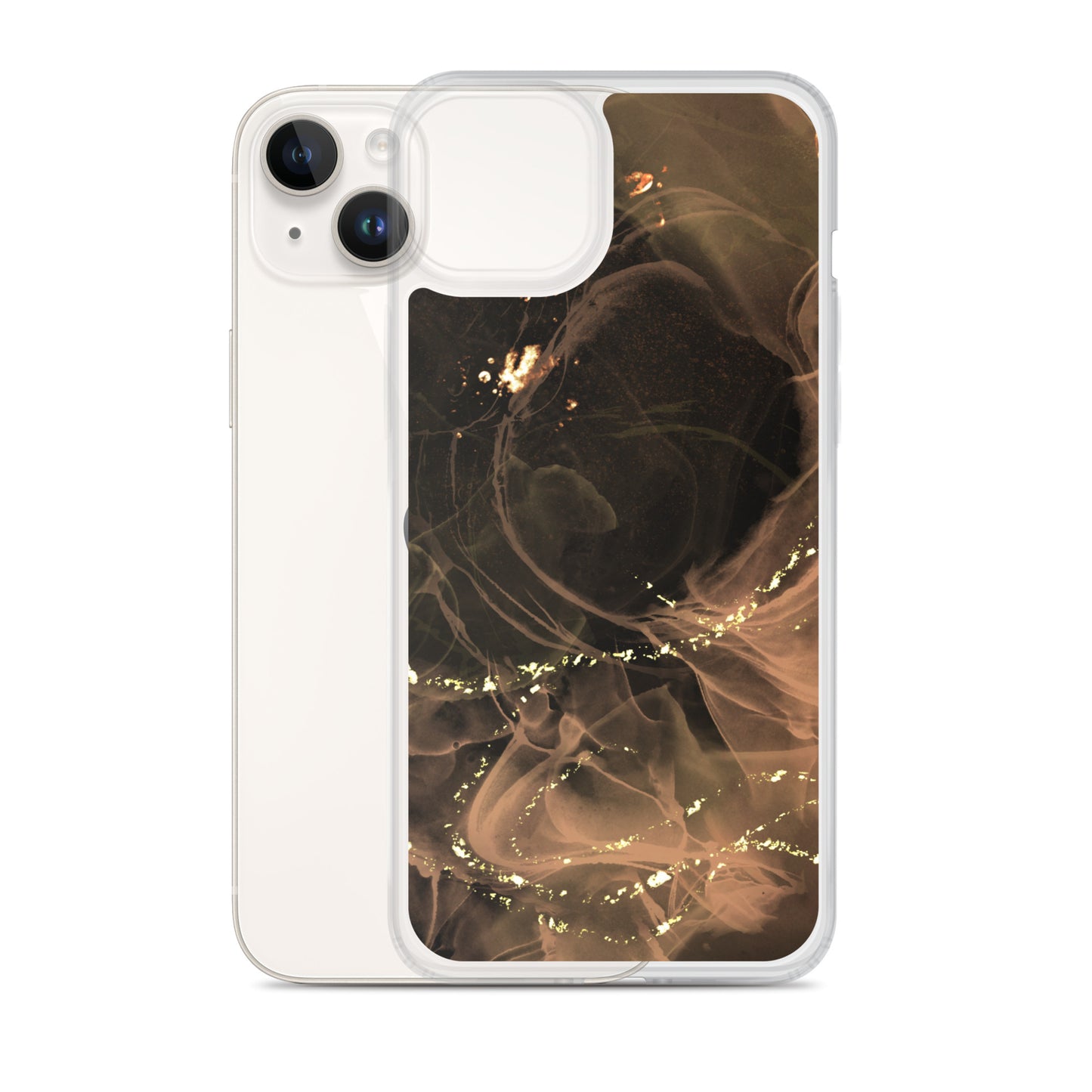 Gold Smoke Screen - Clear Case